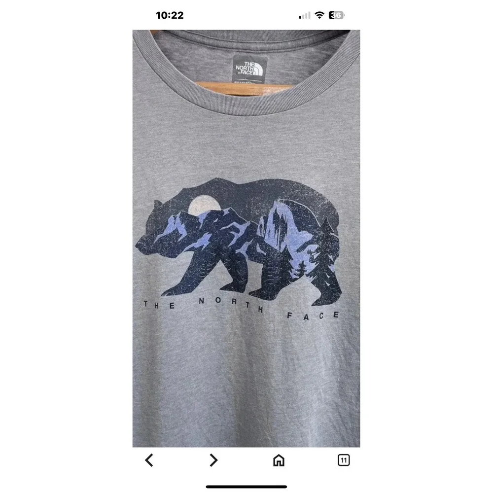 Northface‎ T-shirt XL Dk Gray Outdoor Life